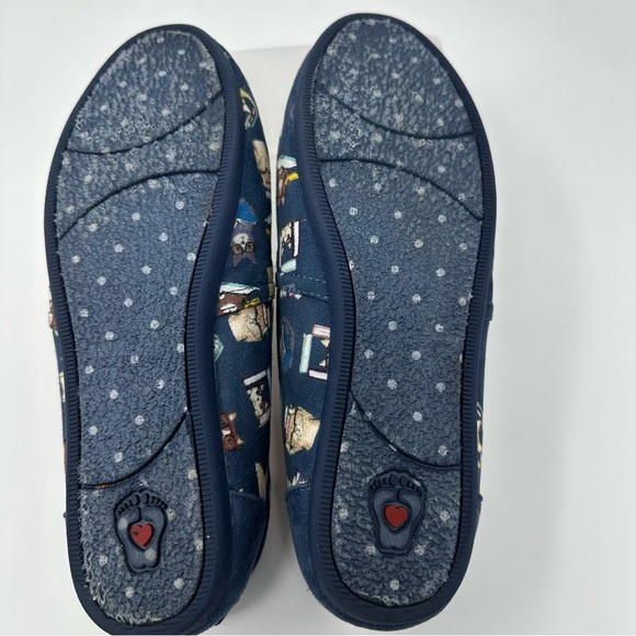 Skechers BOBS for Cats Blue Slip-On Shoes women’s 8.5. Cats with glasses, books - Picture 10 of 16